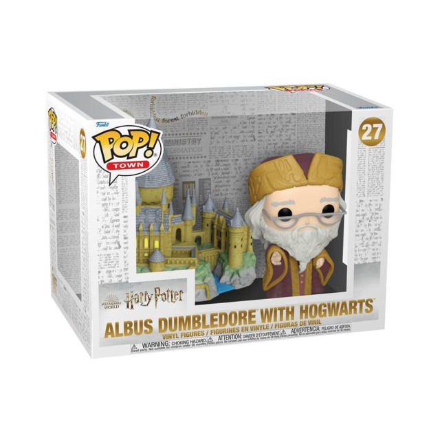 Funko Pop! Town: Harry Potter - Albus Dumbledore with Hogwarts #27 Vinyl Figure