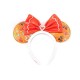 Loungefly: Disney Ginger Bread Aop Patent Bow Heart Headband (WDHB0094)