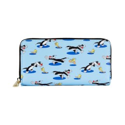 Loungefly Looney Tunest Tweety & Sylvester Aop Zip Wallet (LTWA0005)