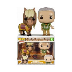 Funko Pop! 2-Pack Television: Parks and Recreation - Li'l Sebastian & Jerry Harvest Festival (Special Edition) Vinyl Figures