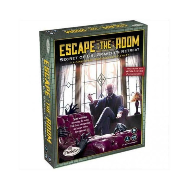 ThinkFun Logic Game: Escape The Room - Secret of Dr. Gravely's Retreat (007352)