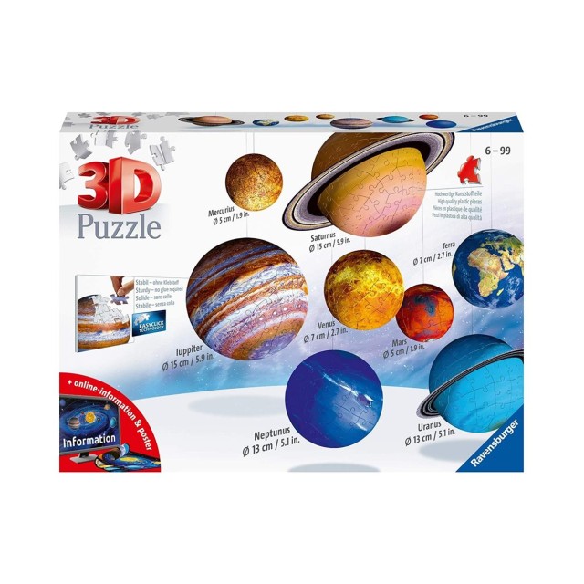 Ravensburger 3D Puzzle: Solar System (522pcs) (11668)