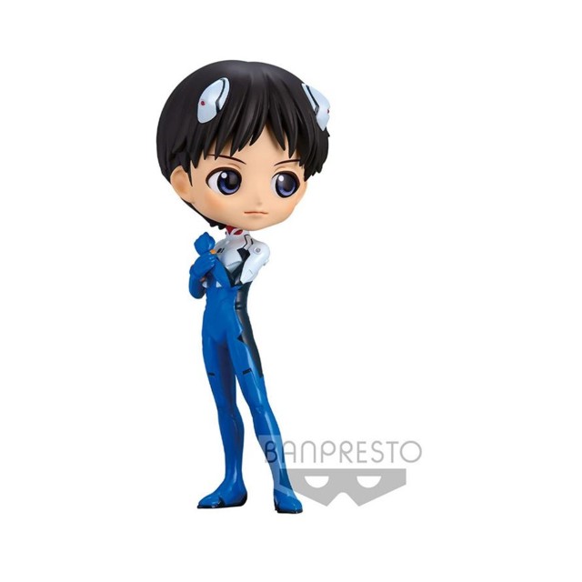 Banpresto Q Posket: Evangelion New Theatrical Edition - Shinji Ikari (Plugsuit Style) (Ver.A) Figure (14cm) (18353)