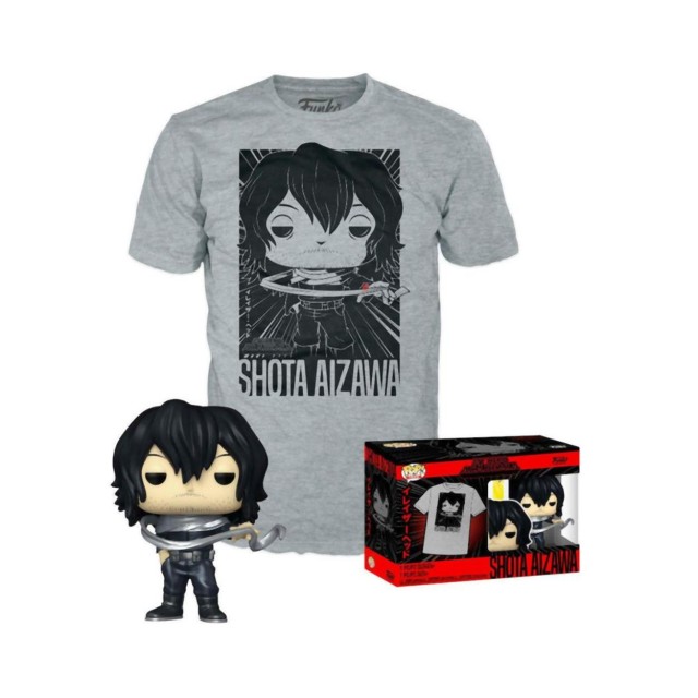 Funko Pop! & Tee (Adult): My Hero Academia - Shota Aizawa Vinyl Figure & T-Shirt (M)