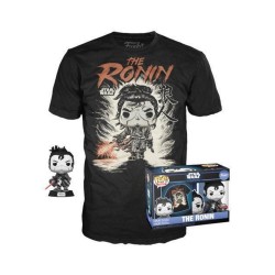 Funko Pop! & Tee (Adult): Disney Star Wars Visions - The Ronin (Special Edition) Bobble-Head Vinyl Figure and T-Shirt (L)