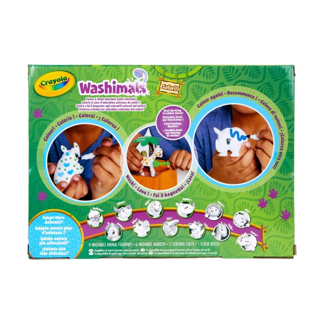 Giochi Preziosi Crayola Washimals: Safari - Colour & Wash Adorable Safari Animals (74-7328-E-000)