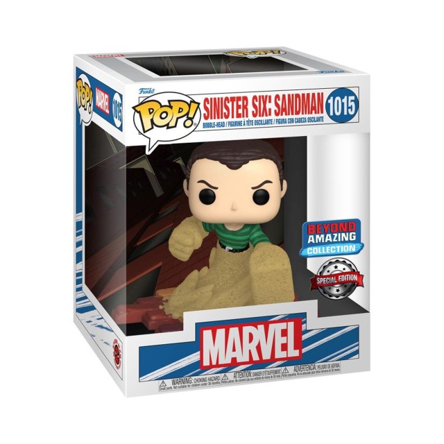 Funko Pop! Deluxe: Marvel Sinister Six: Sandman (Amazon Exclusive) #1015 Bobble-Head Vinyl Figure