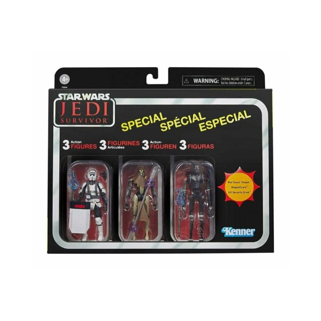 Hasbro Fans - Disney Star Wars Jedi Survivor: The Vintage Collection - 3 Action Figures Multipack (F5564)