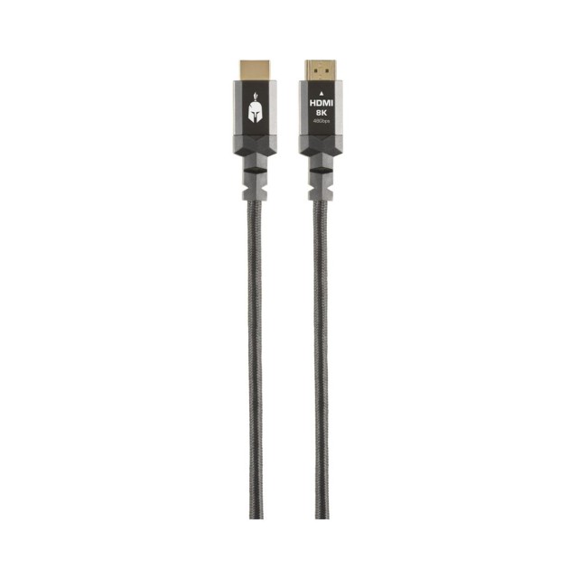 Spartan Gear - HDMI 2.1 Cable (length: 1,5m - Aluminum with gold plated plugs)