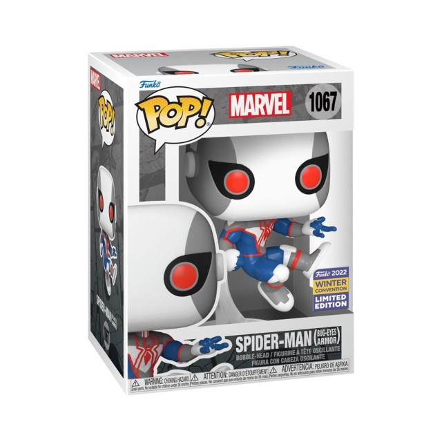 Funko Pop! Marvel Comics - Spider-Man (Bug-Eyes Armor) (Convention Limited Edition) #1067 Bobble-Head Vinyl Figure