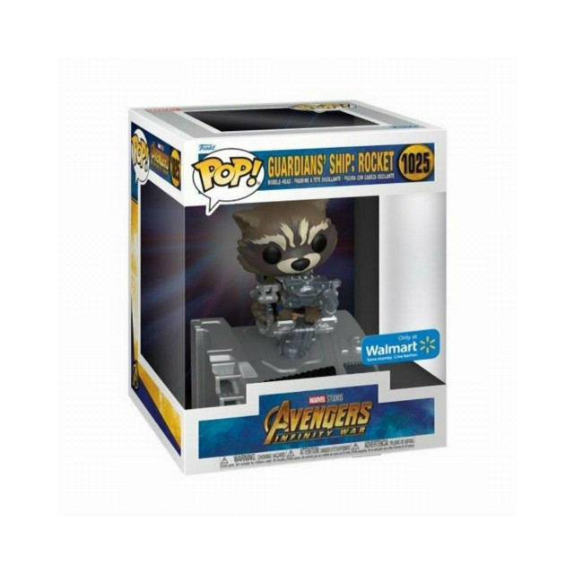 Funko Pop! Deluxe: Marvel Avengers Infinity War - Guardians' Ship: Rocket (Special Edition) #1025 Bobble-Head Vinyl Figure