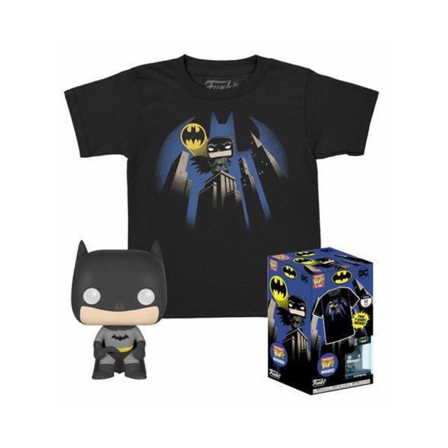 Funko Pocket Pop! & Tee (Child): DC - Batman (Special Edition) Vinyl Figure & T-Shirt (L)