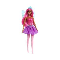 Mattel Barbie Fairy Ballet Dancer - Purple Hair Dark Skin Doll (GXD60)