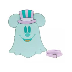 Loungefly Disney - Pastel Ghost Minnie Mouse And Mickey Mouse Glow In The Dark Gitd Double Sided Crossbody Bag (WDTB2641)