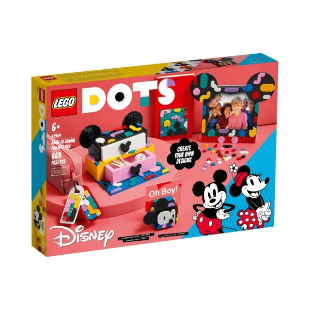 LEGO® DOTS: Disney Mickey Mouse & Minnie Mouse Back-To-School Project Box (41964)