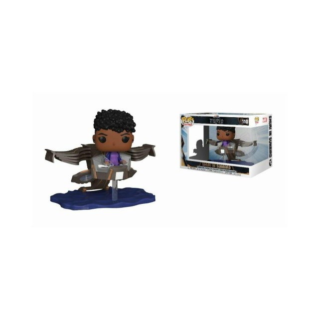 Funko Pop! Rides Super Deluxe: Marvel Black Panther Wakanda Forever - Shuri in Sunbird #110 Bobble-Head Vinyl Figure