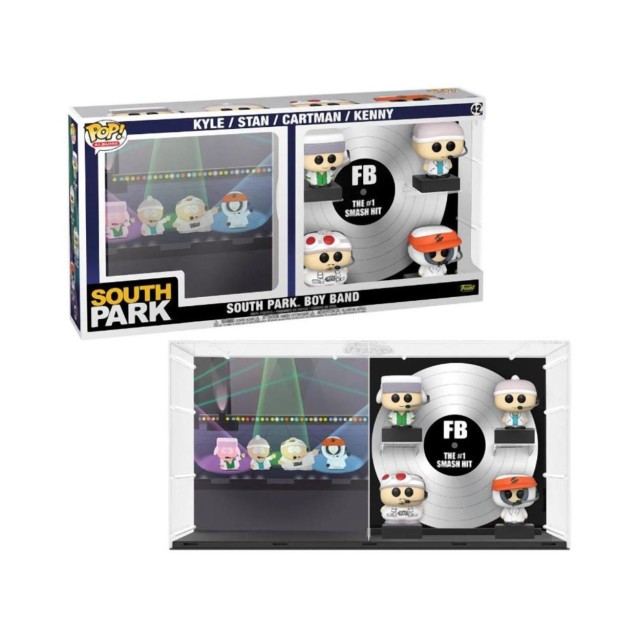 Funko Pop! Albums Deluxe: South Park Boy Band - Kyle / Stan / Cartman / Kenny Boyband (The #1 Smash Hit) #42 Vinyl Figures