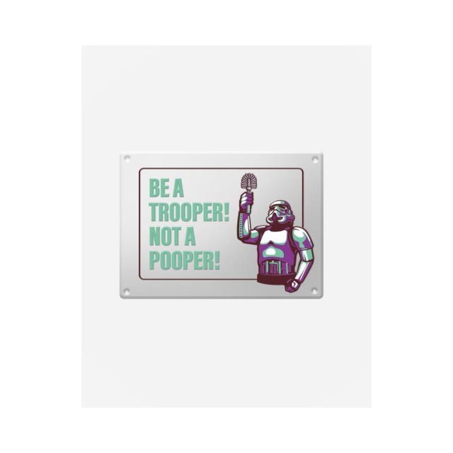 ItemLab Original Stormtrooper - Stormpooper Metal Sign (LAB560026)