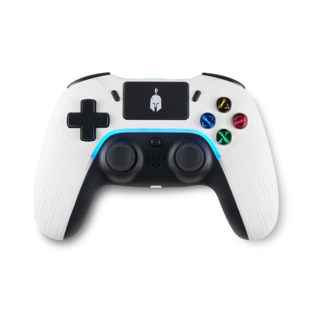 Spartan Gear - Aspis 4 Wired & Wireless Controller (compatible with PC [wired] and playstation 4 [wireless]) (colour: White/Black)