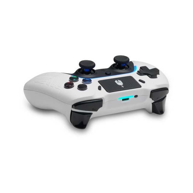 Spartan Gear - Aspis 4 Wired & Wireless Controller (compatible with PC [wired] and playstation 4 [wireless]) (colour: White/Black)