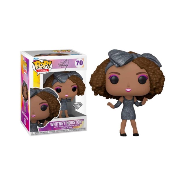 Funko Pop! 3-Pack Icons: Music - Whitney Houston (Diamond Collection) (Special Edition) Vinyl Figures