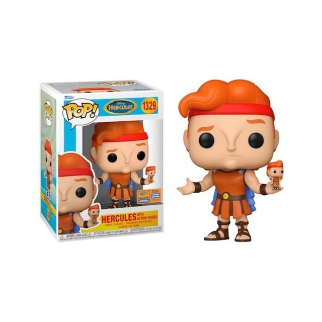 Funko Pop! Disney: Hercules - Hercules with Action Figure (Convention Limited Edition) #1329 Vinyl Figure