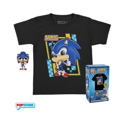 Funko Pocket Pop! & Tee (Child): Sonic The Hedgehog - Sonic Vinyl Figure & T-Shirt (S)