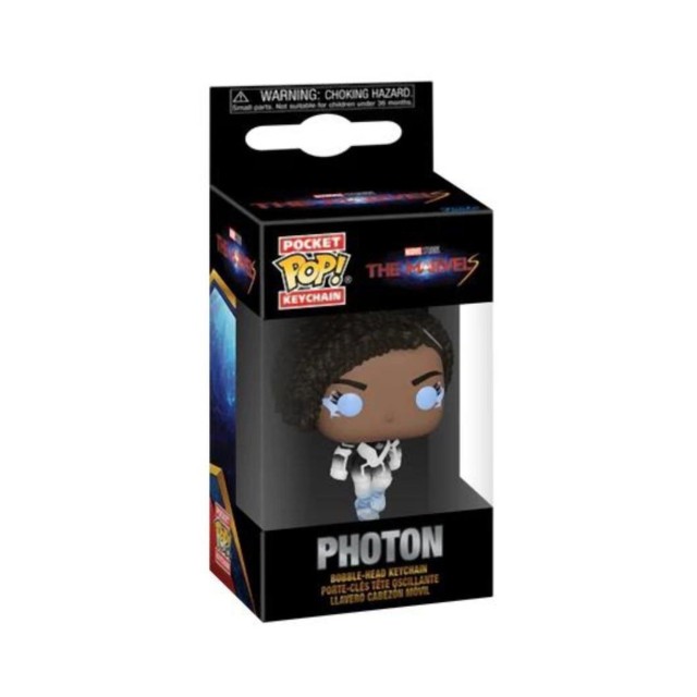 Funko Pocket Pop!: The Marvels - Photon Bobble-Head Vinyl Figure Keychain