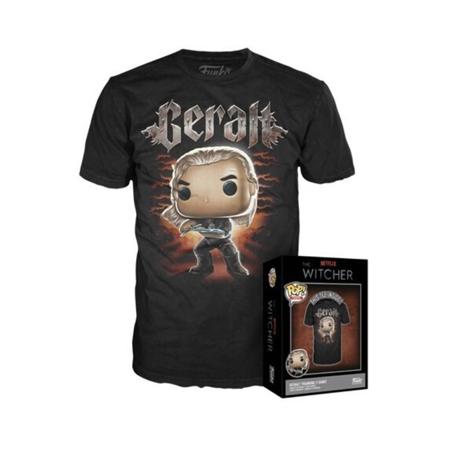 Funko Boxed Tees: The Witcher - Geralt Training (L)