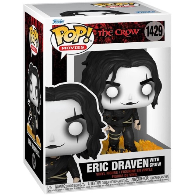 Funko Pop! Movies: The Crow - Eric Draven with Crow #1429 Vinyl Figure