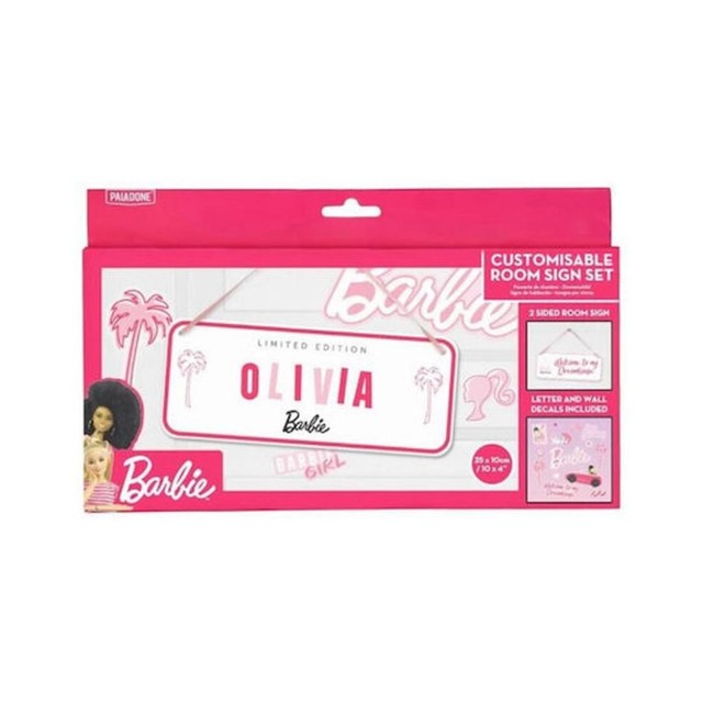 Paladone: Barbie - Customisable Room Sign Set (PP11568BR)