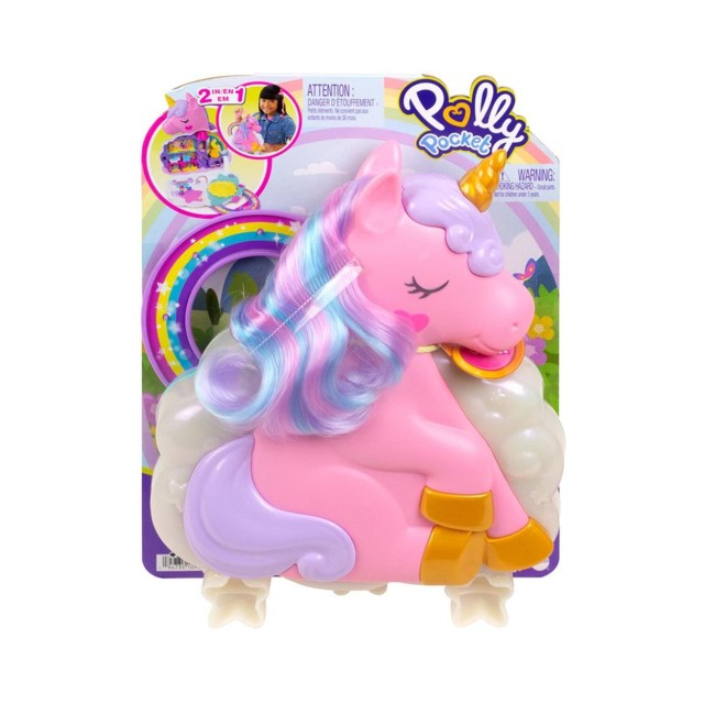 Mattel Polly Pocket Mini - Rainbow Unicorn Salon (HKV51)