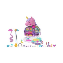 Mattel Polly Pocket Mini - Rainbow Unicorn Salon (HKV51)