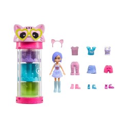 Mattel Polly Pocket - Style Spinner Fashion Closet Cat (HKW07)