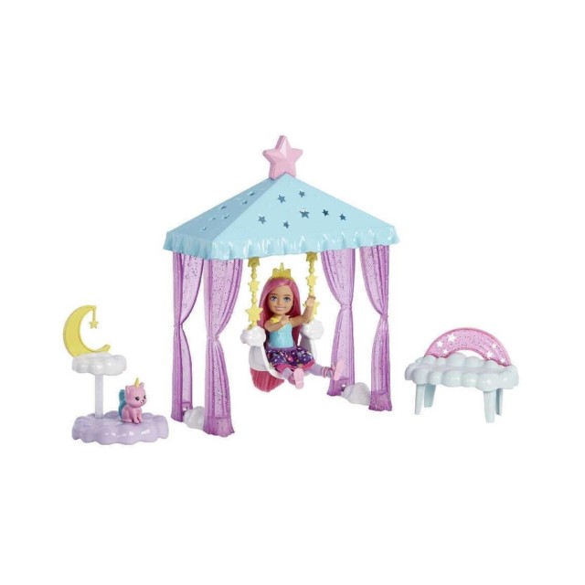 Mattel Barbie Dreamtopia: Chelsea - Chelsea Doll Nurturing Fantasy Playset (HLC27)