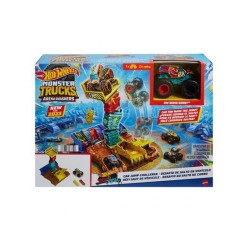 Mattel Hot Wheels Monster Trucks: Arena Smashers - Car Jump Challenge Playset (HNB94)