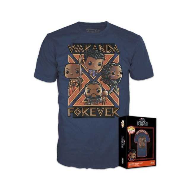 Funko Boxed Tee: Black Panther Wakanda Forever T-Shirt (S)