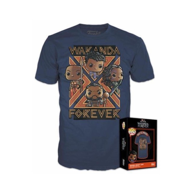 Funko Boxed Pop! Tees: Marvel Black Panther Wakanda Forever T-Shirt (XL)