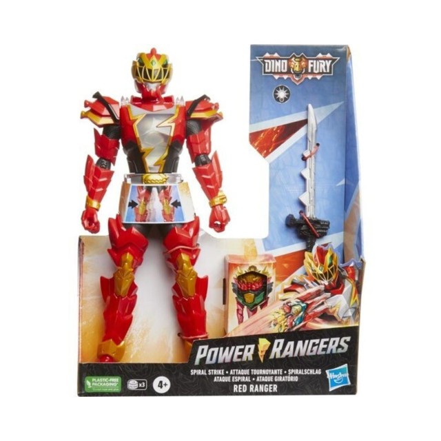 Hasbro Power Rangers: Dino Fury - Red Ranger Spiral Strike (F5718)