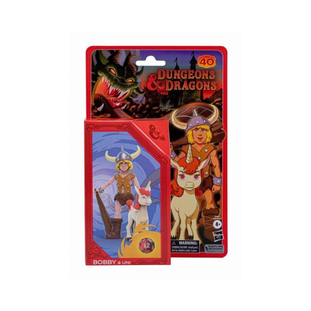 Hasbro Fans - Dungeons & Dragons Retro Collection: Bobby & Uni Action Figures (15cm) (Excl.) (F4877)