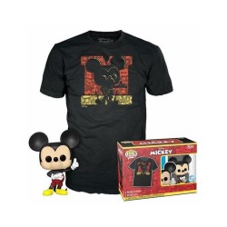 Funko Pop! & Tees (Adult): Disney - Mickey Mouse (Diamond Collection) (Special Edition) Vinyl Figure & T-Shirt (M)