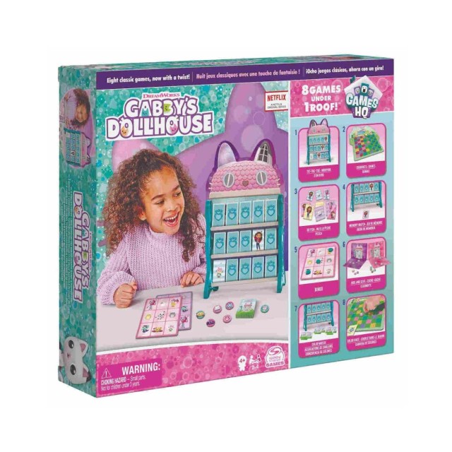 Spin Master Gabby's Dollhouse: 8 Games Under 1 Roof - Board Games (6065857)