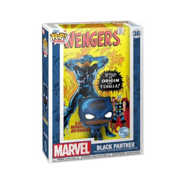 Funko Pop! Comic Covers Marvel: The Avengers - Black Panther (Special Edition) #36 Vinyl Figure