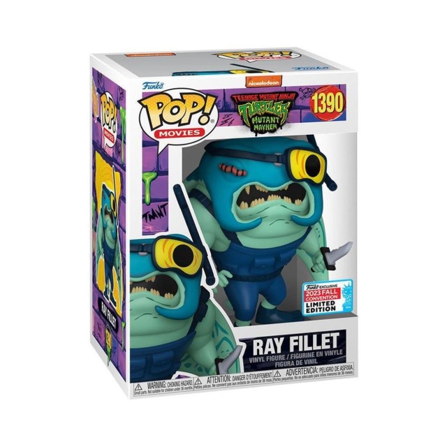 Funko Pop! Movies: Teenage Mutant Ninja Turtles: Mutant Mayhem - Ray Fillet (Convention Limited Edition) #1390 Vinyl Figure