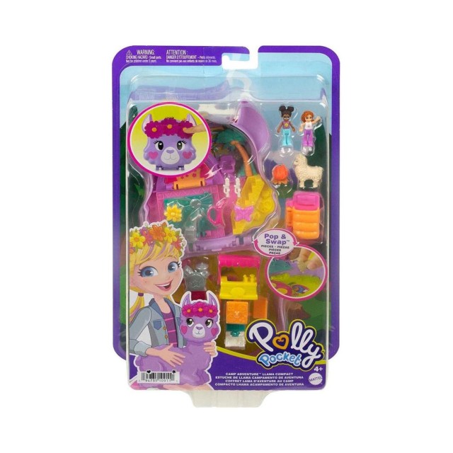 Mattel Polly Pocket: Camp Adventure Llama (HKV33)