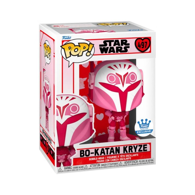 Funko Pop! Disney Star Wars: Valentines S4 - Bo-Katan Kryze #497 Bobble-Head Vinyl Figure