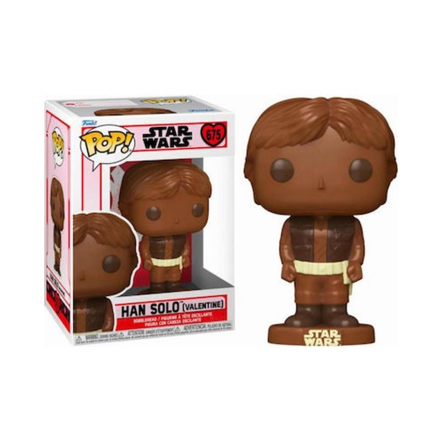 Funko Pop! Disney: Star Wars Valentine's Day 2024 - Han Solo (Valentine Chocolate) #675 Bobble-Head Vinyl Figure