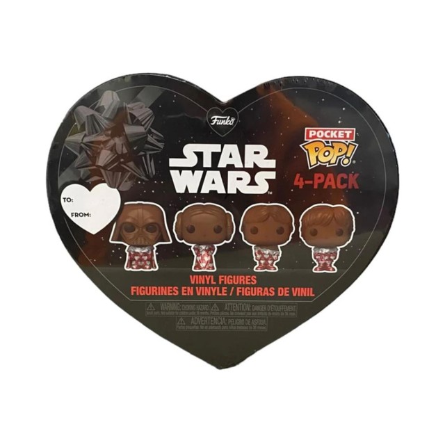 Funko Pocket Pop! 4-Pack: Disney Star Wars - Chocolate Valentine's Box Vinyl Figures