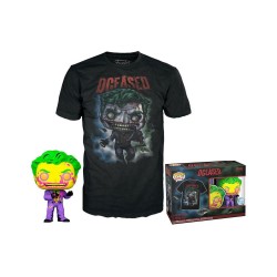 Funko Pop! & Tee (Adult): Comic Cover DC - The Joker (Blacklight)  (Special Edition) Vinyl Figure & T-Shirt (S)