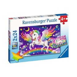 Ravensburger Puzzle: Unicorn and Pegasus (2x24pcs) (05677)